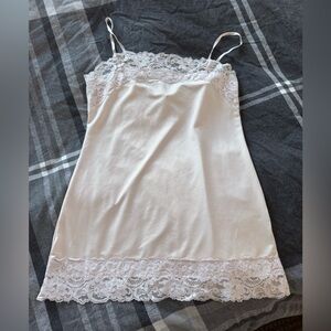 Elegant Lace Trim Camisole light pink size small